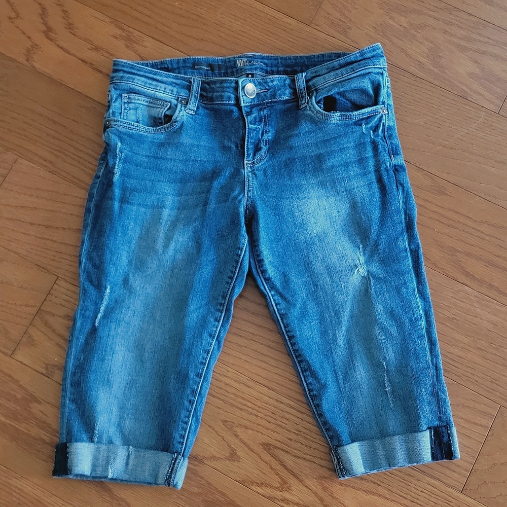 Kut from the Kloth Boyfriend Cuffed Capri 8